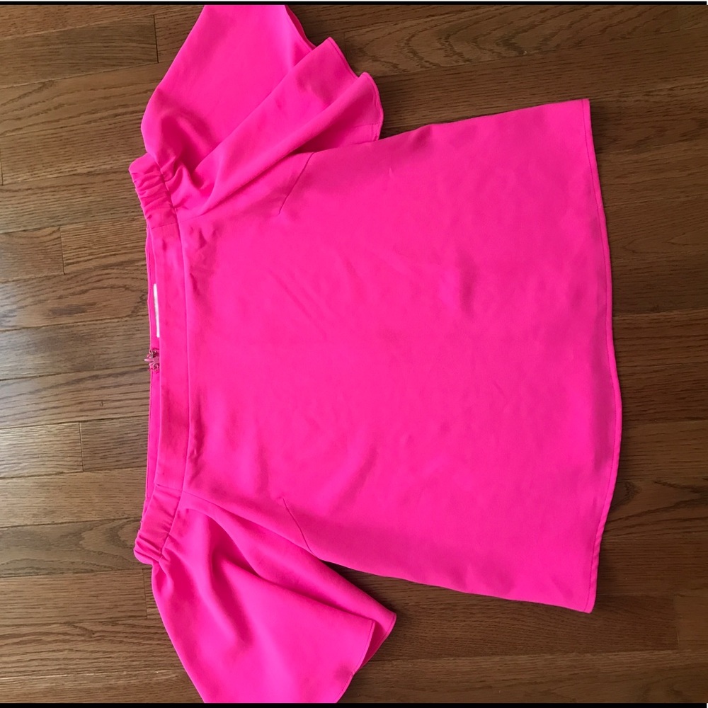 Do+Be Pink Off the Shoulder top